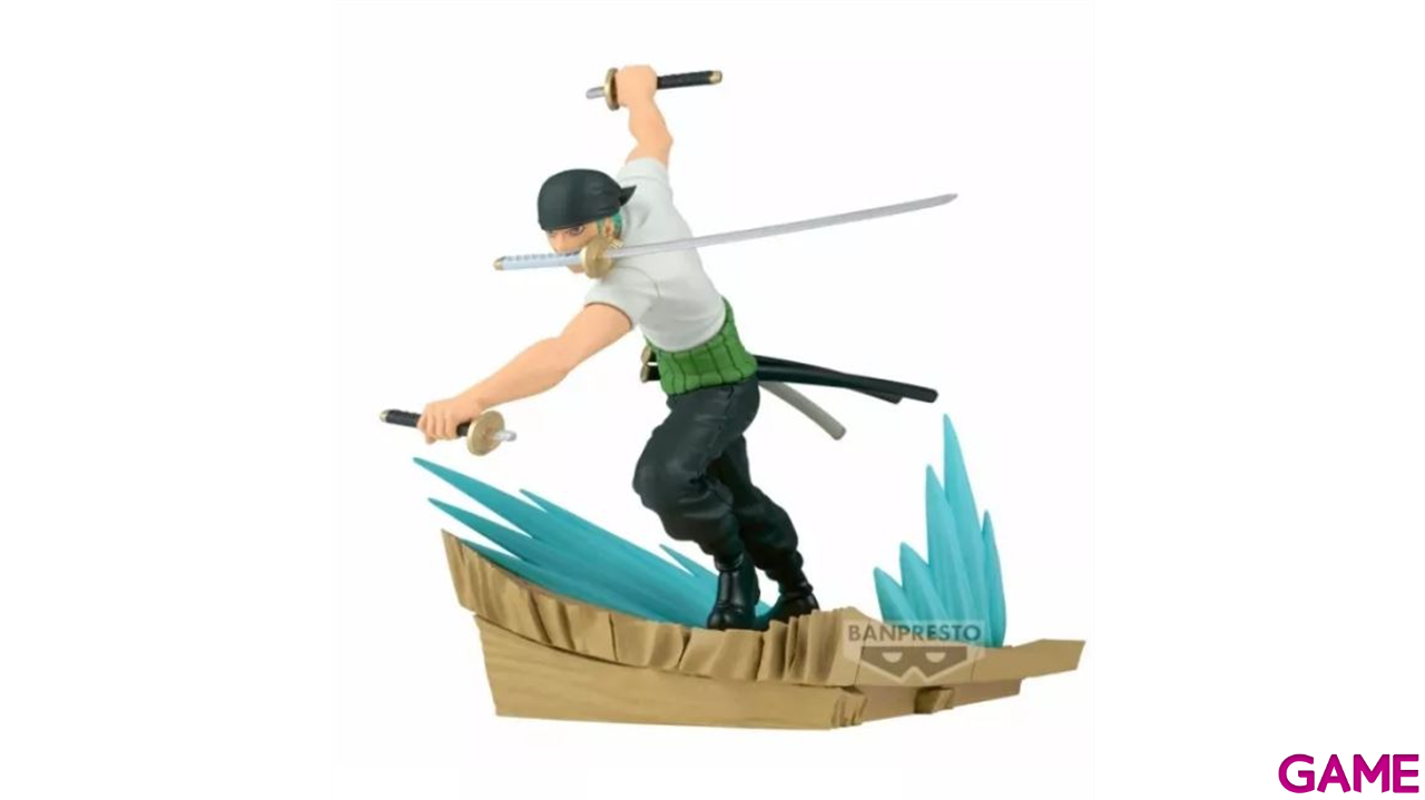 Figura Banpresto One Piece Roronoa Zoro Senkozekkei de 11 cm-2