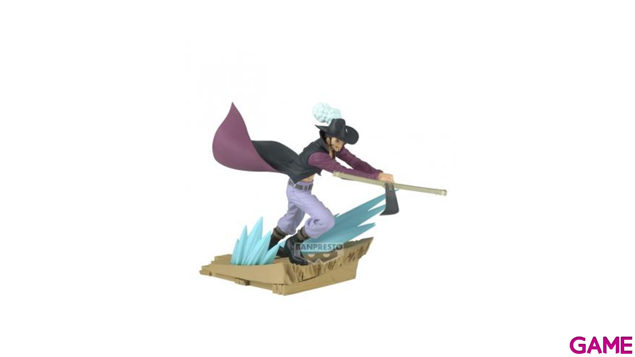 Figura Banpresto One Piece Dracule Mihawk Senkozekkei de 12 cm-0