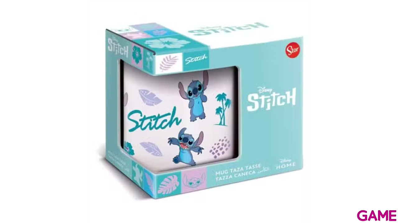 Taza de ceramica LILO Y STITCH Playa de 325ml-0