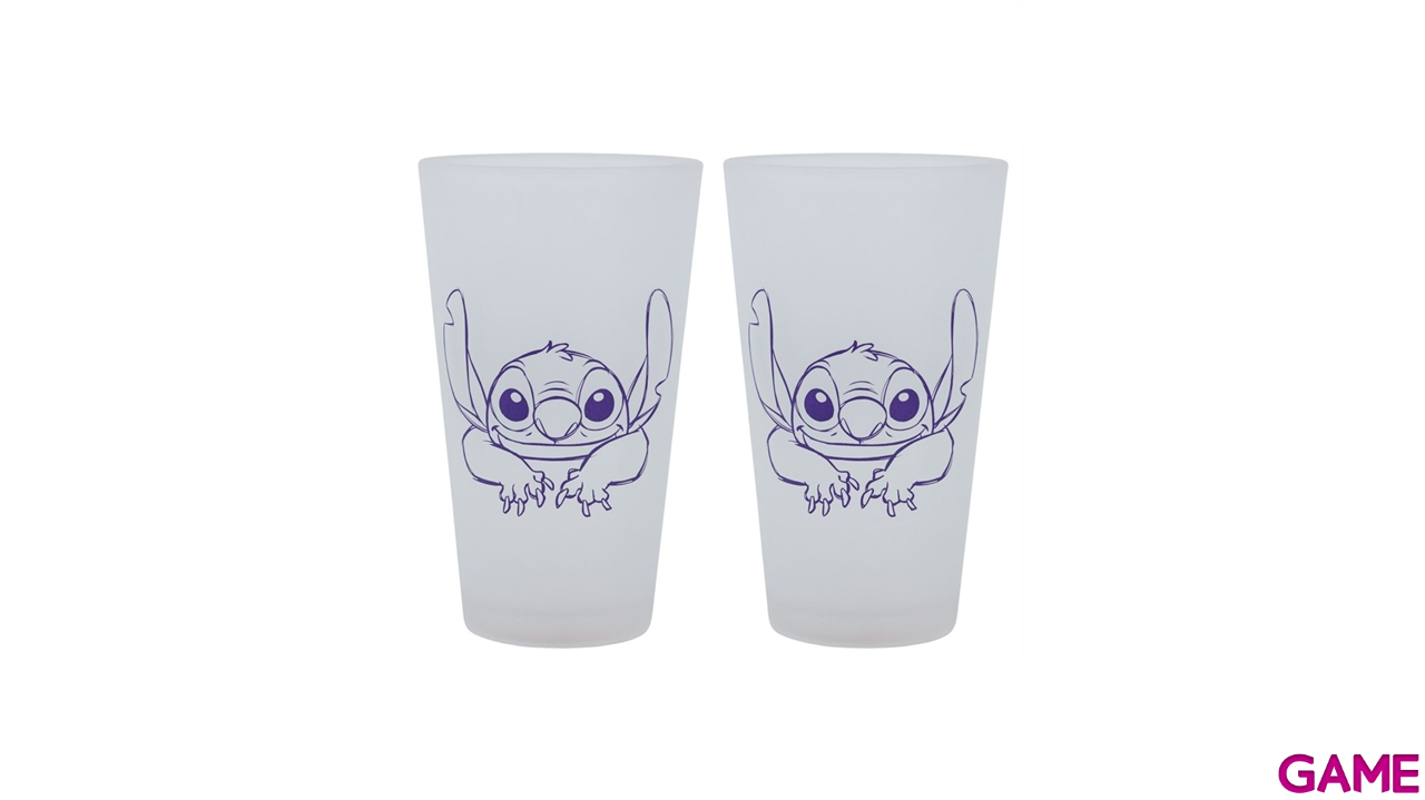 Pack de 2 Vasos de cristal Stitch de 490 ml-1
