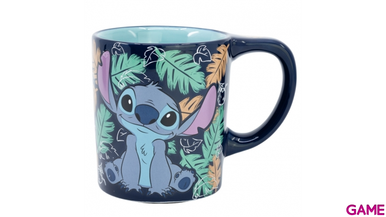 Taza de ceramica antivuelco STITCH OHANA de 300 ml-1