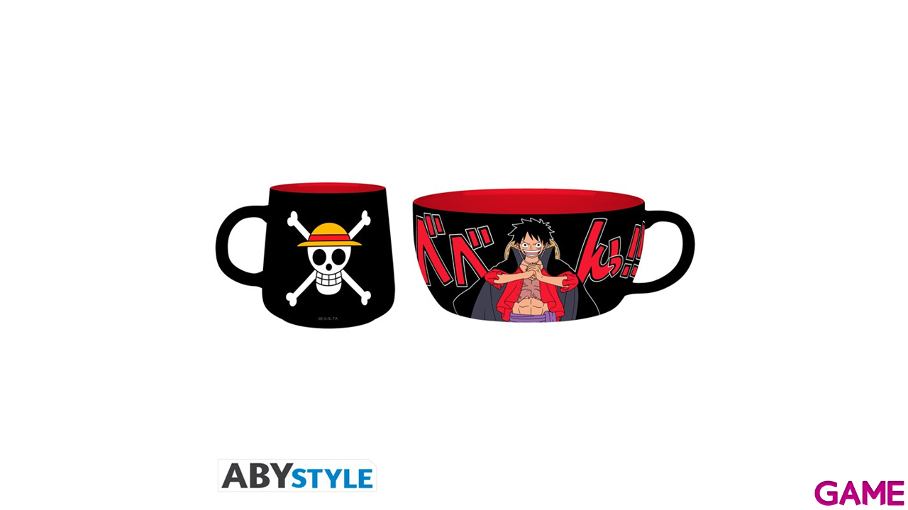 Set de desayuno One Piece Luffy (Taza + Bowl)-0
