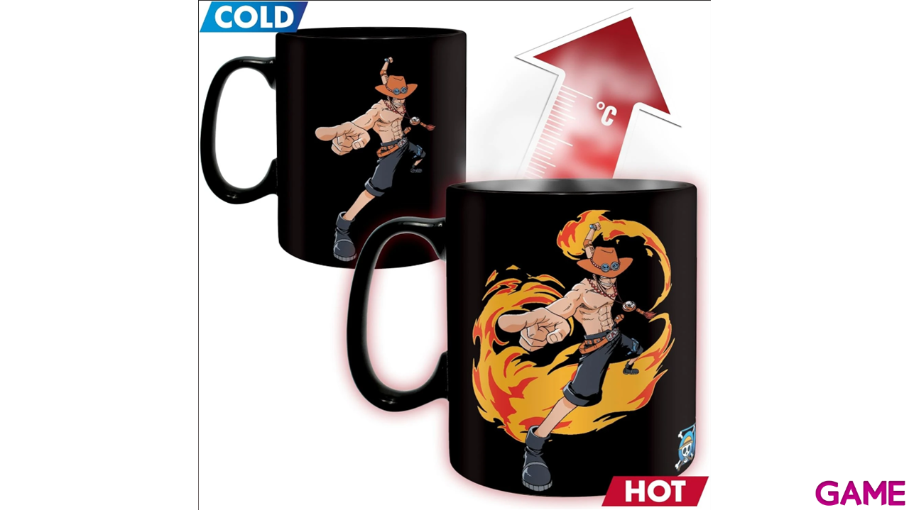 Taza Termosensible Wanted One Piece de 460ml-0
