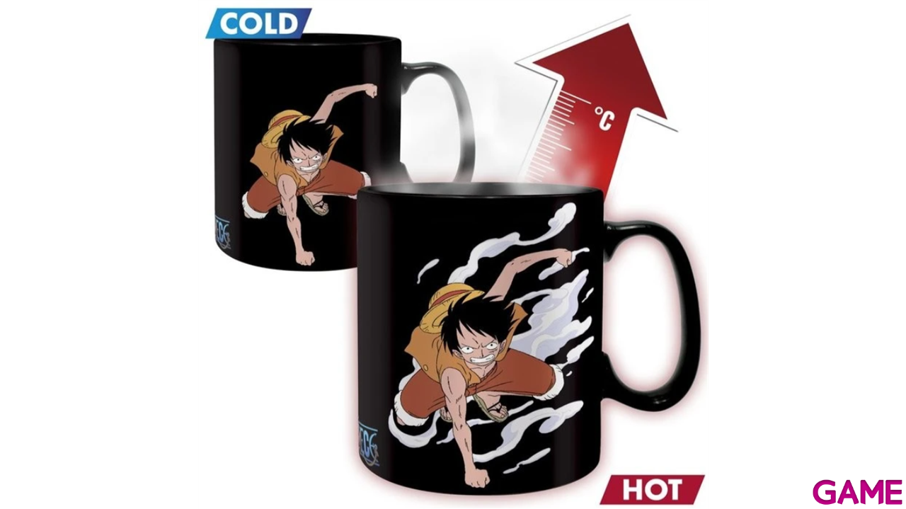 Taza Termosensible Wanted One Piece de 460ml-1