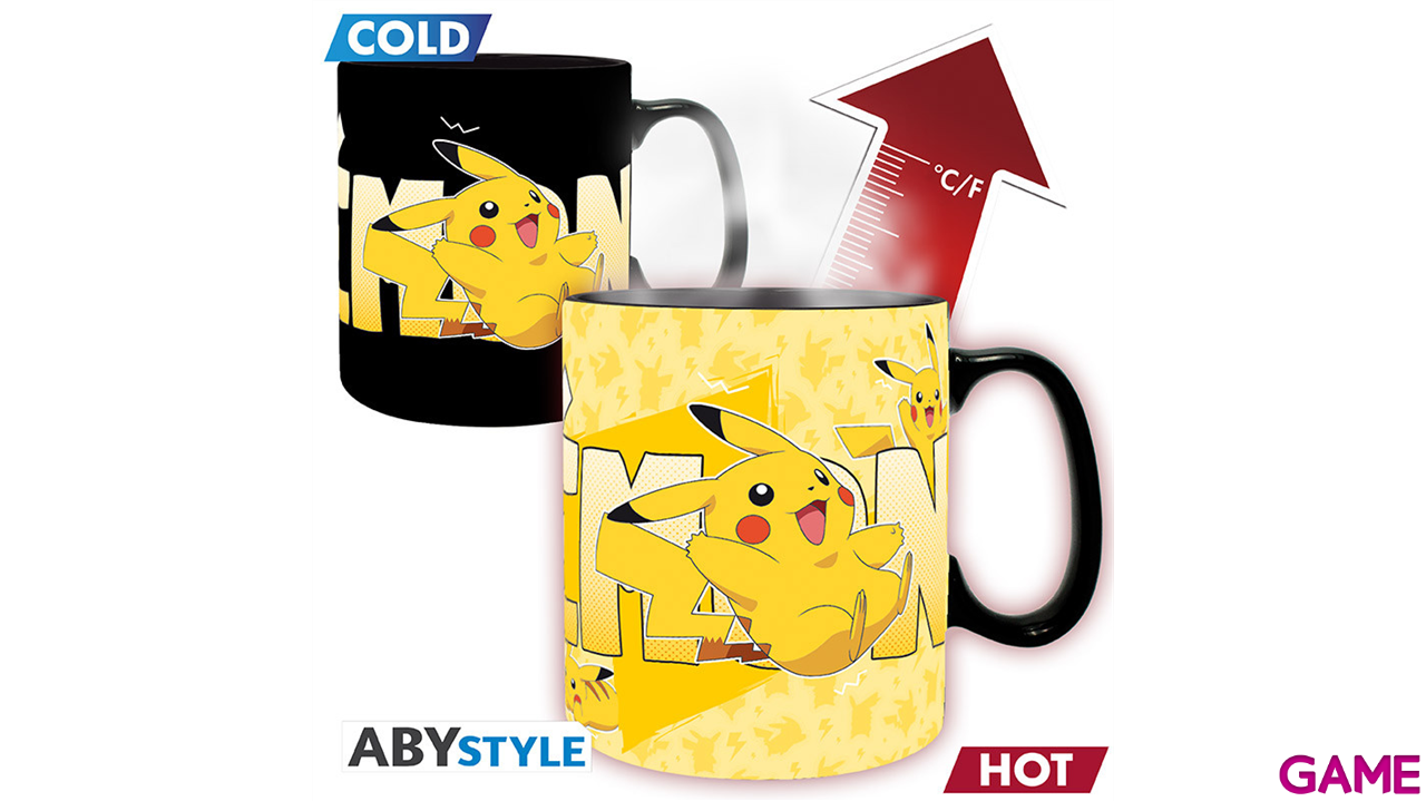 Taza Termosensible Pokemon Pikachu de 460 ml-1
