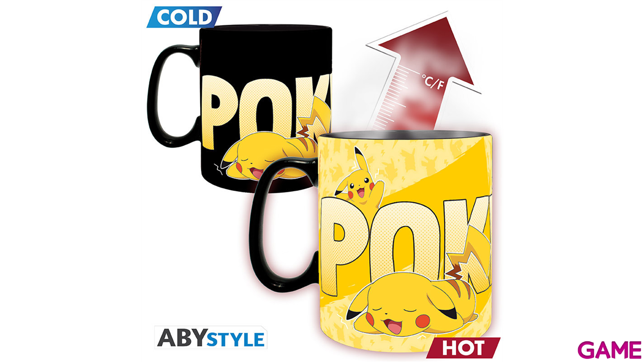 Taza Termosensible Pokemon Pikachu de 460 ml-2