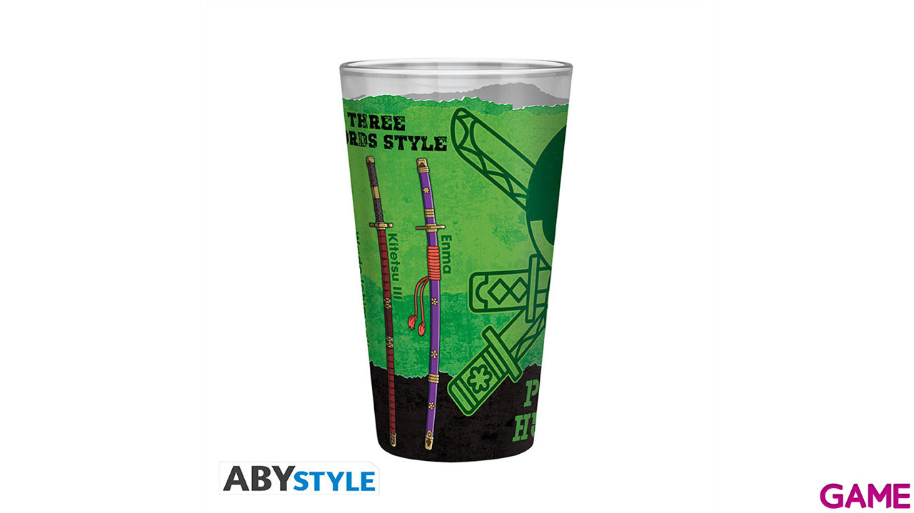 Vaso de cristal One Piece Zoro de 400 ml-2