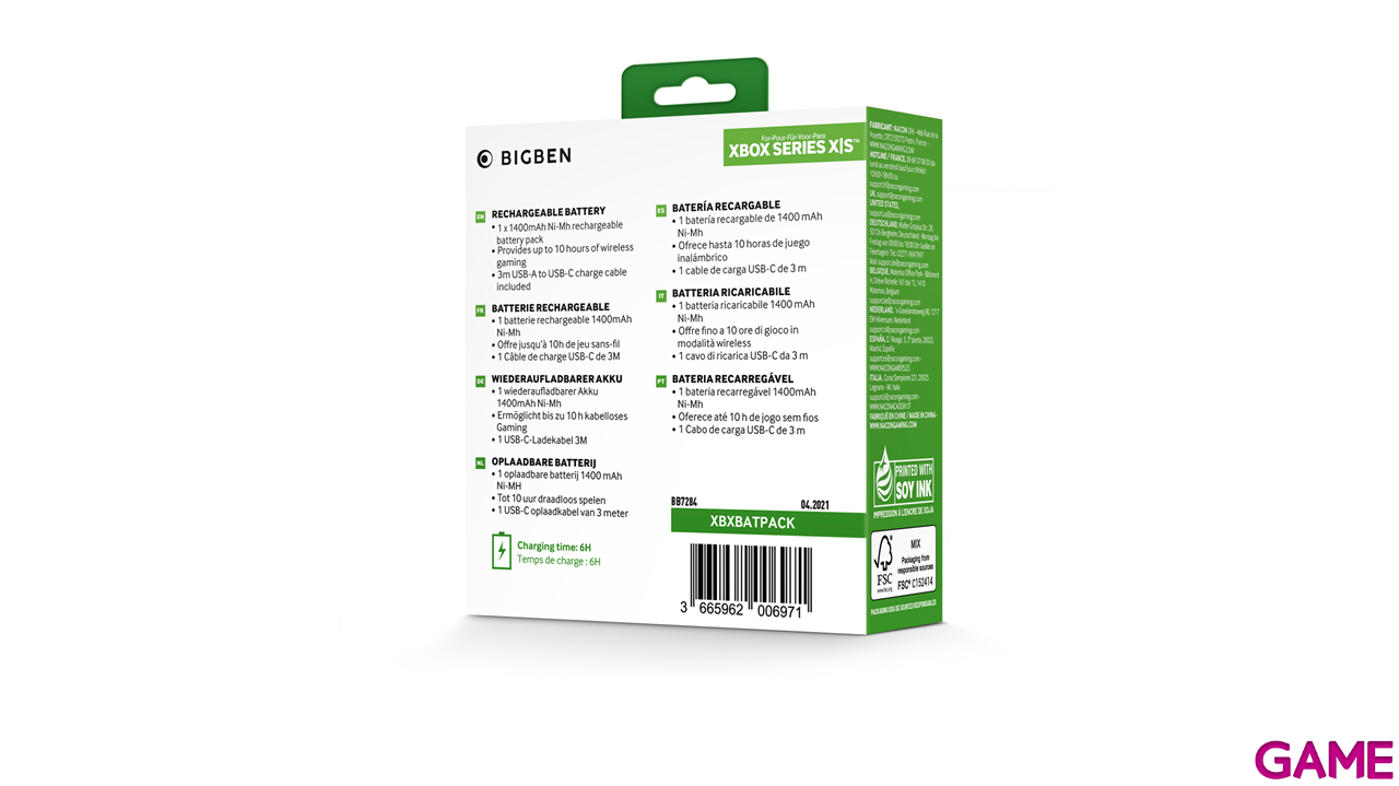 Batería 1400 mAh Bigben Negro-3