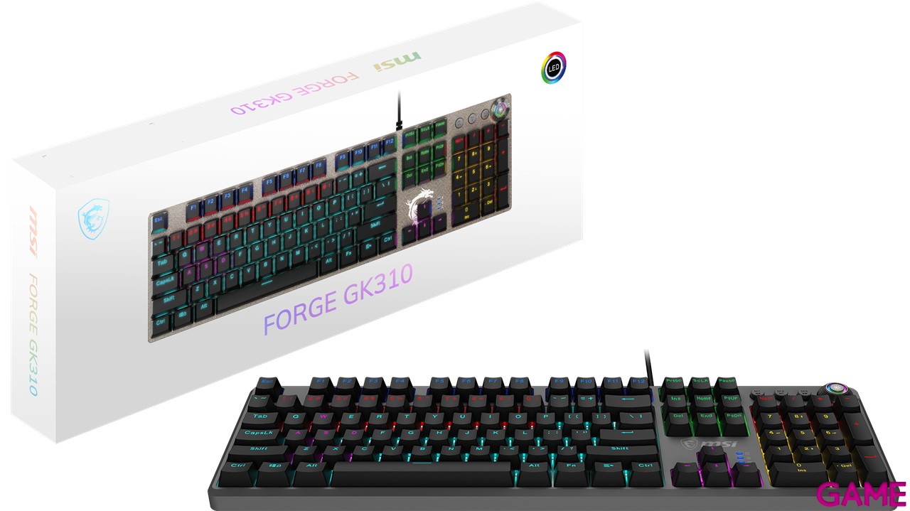 MSI Force GK310 Red Switches Spanish Layout - Teclado Gaming-8