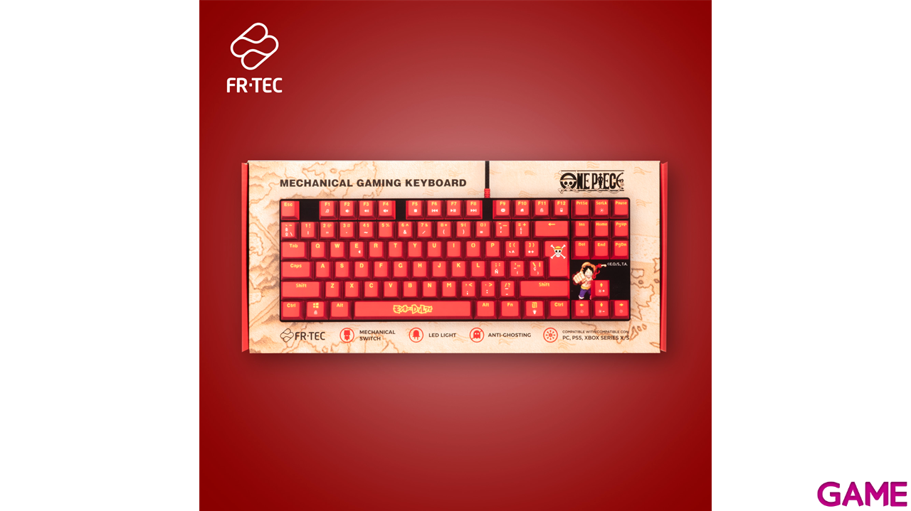 Teclado mecanico con cable One Piece Luffy-2