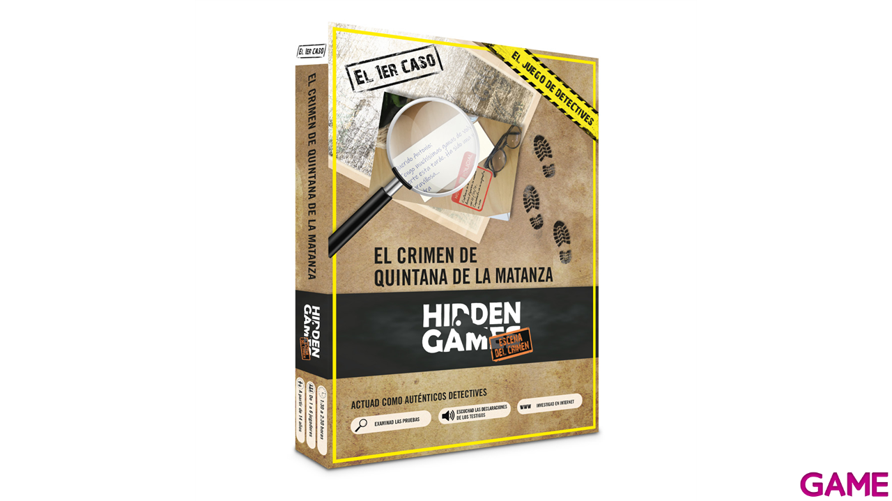 Juego de mesa escape room El Crimen De Quintana de la Matanza - Caso 1-0