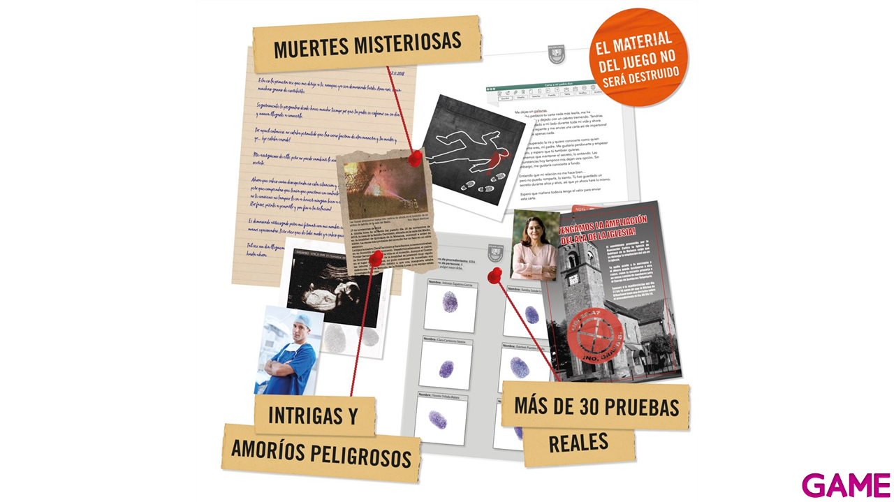 Juego de mesa escape room El Crimen De Quintana de la Matanza - Caso 1-2
