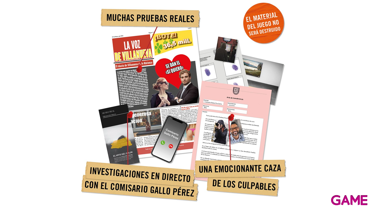 Juego de mesa escape room La Diadema Escarlata - Caso 2-3