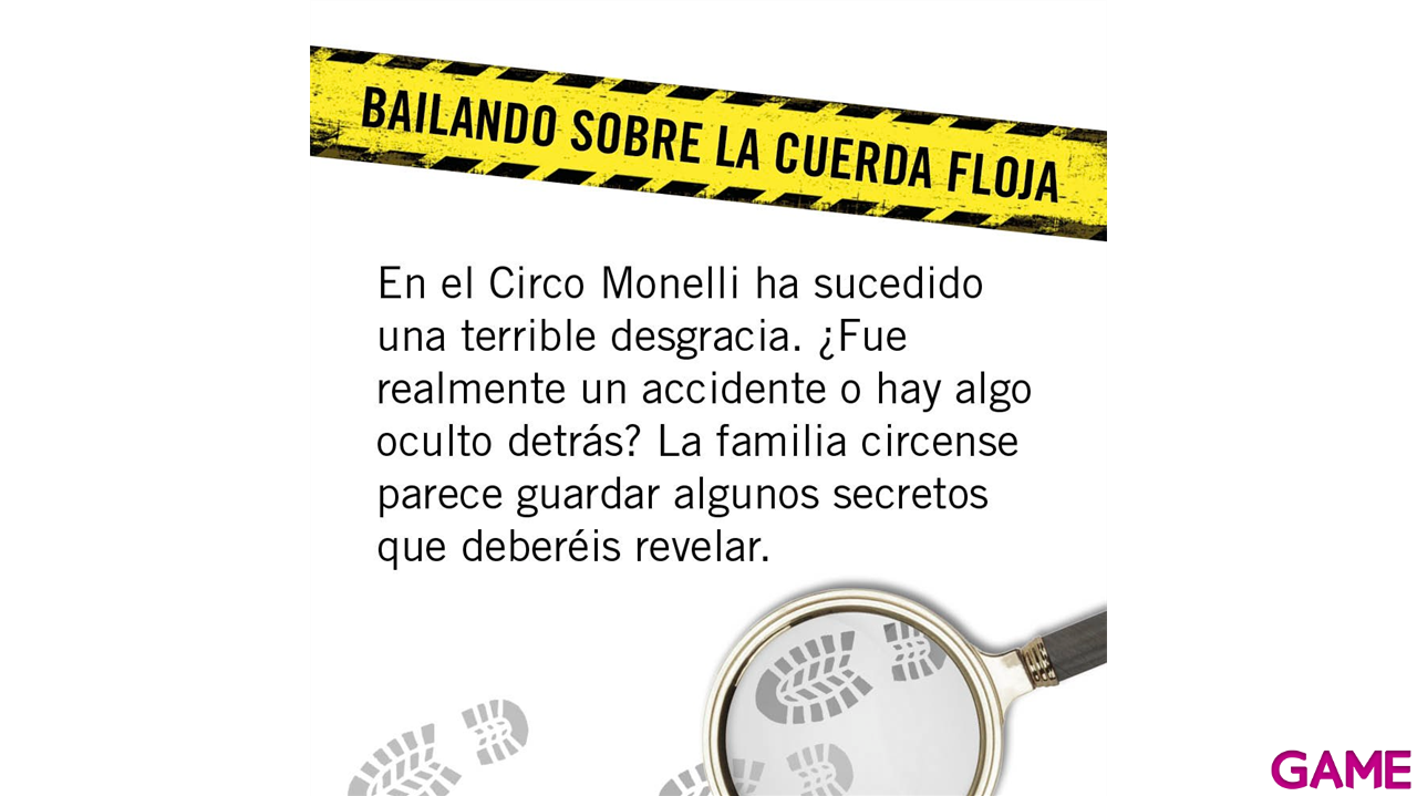 Juego de mesa escape room Bailando sobre la cuerda Floja - Caso 4-3