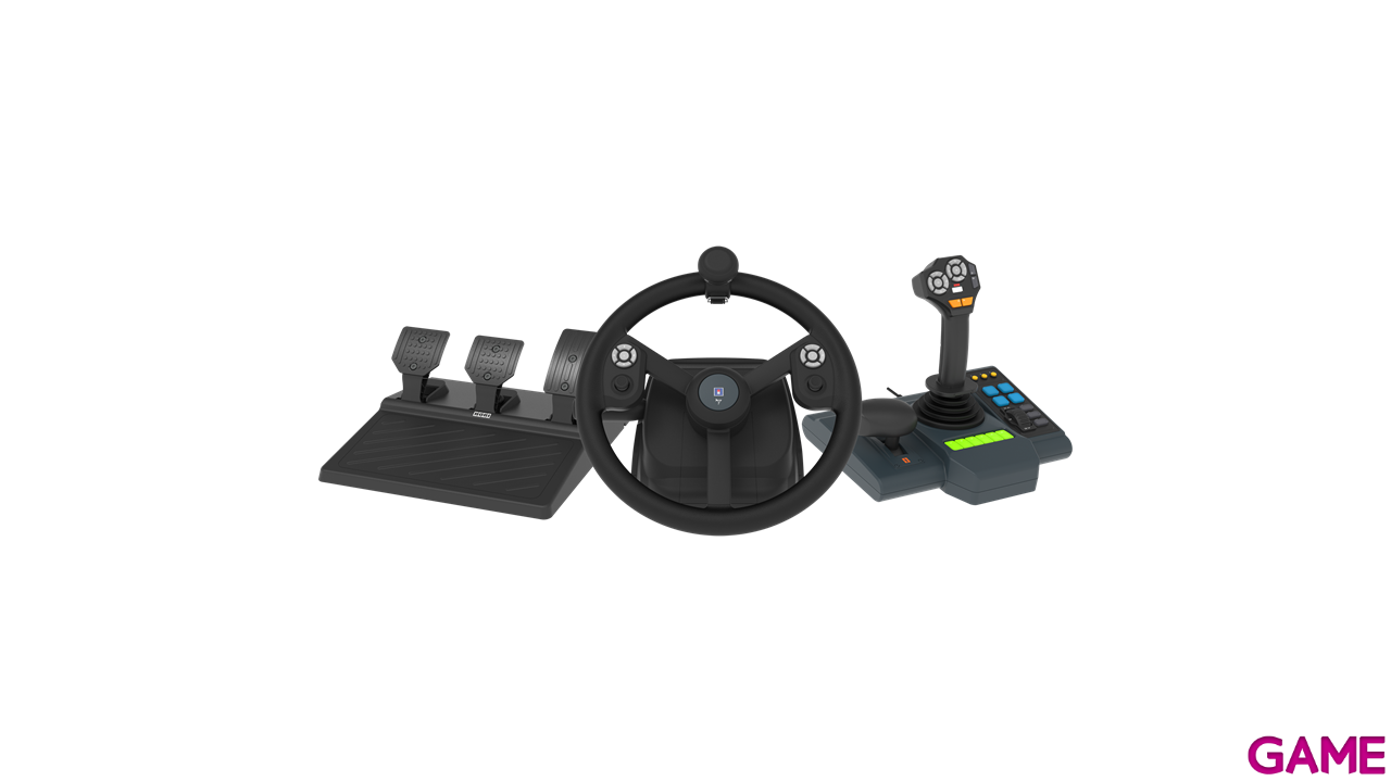 Volante + Joystick Hori Farming Control System-9