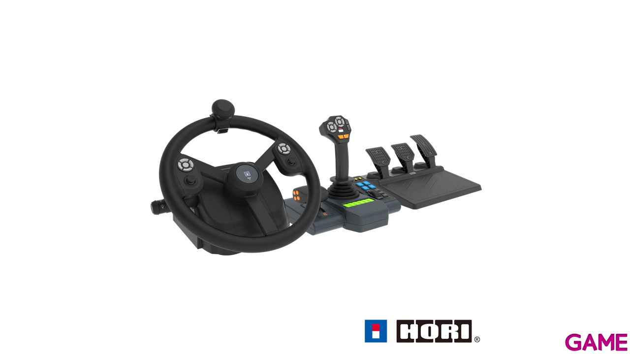 Volante + Joystick Hori Farming Control System-8