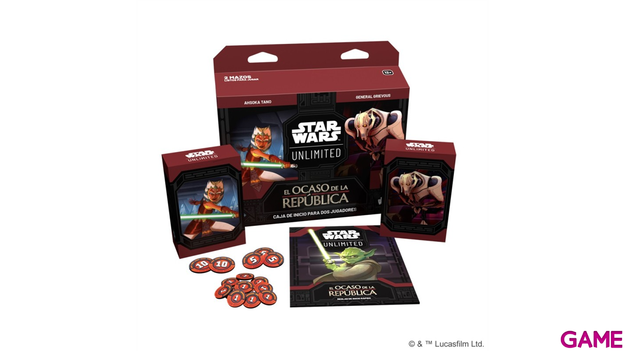 Pack de inicio  Star Wars Unlimited El ocaso de la República-0