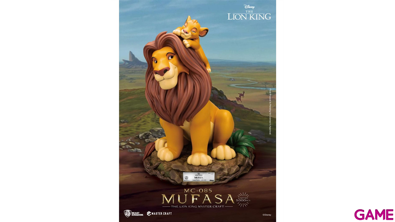 Figura de poliresina Edición limitada Disney Simba de la película El Rey León 36 cm.-0