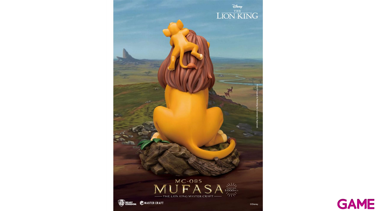 Figura de poliresina Edición limitada Disney Simba de la película El Rey León 36 cm.-1