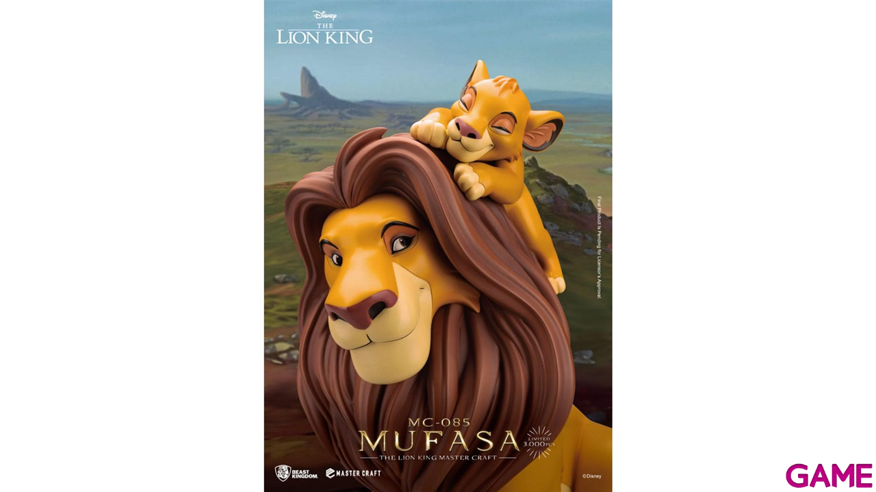 Figura de poliresina Edición limitada Disney Simba de la película El Rey León 36 cm.-2
