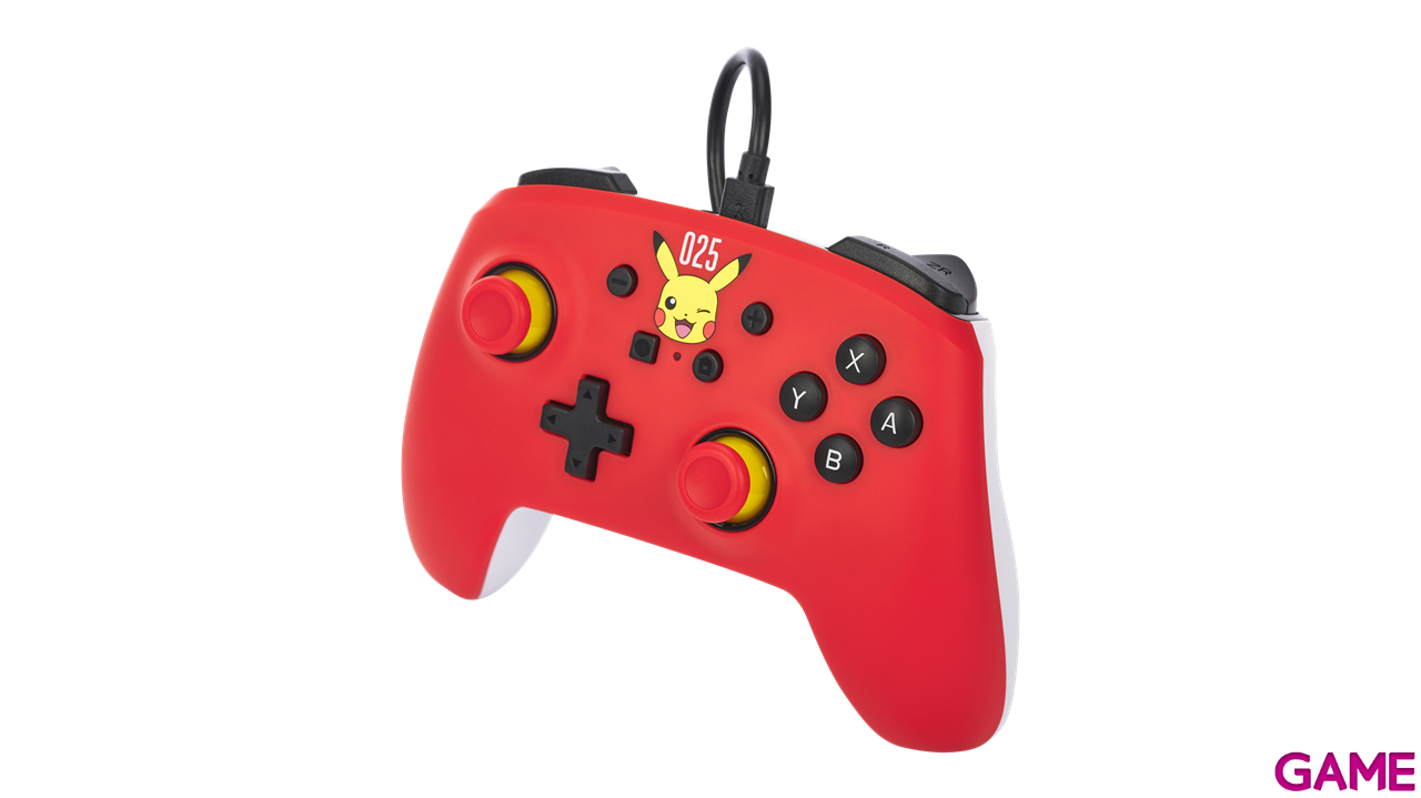 Controller con Cable PowerA Laughing Pikachu -Licencia oficial--9