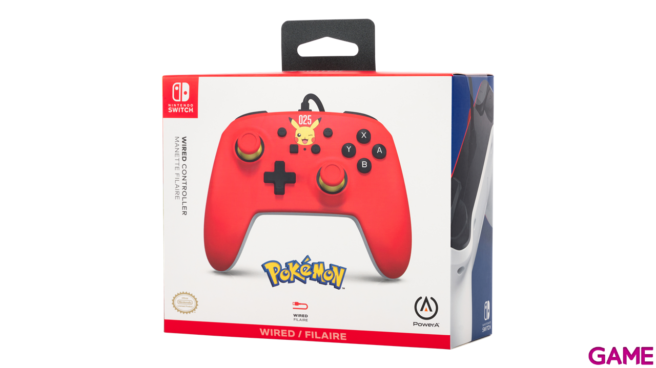 Controller con Cable PowerA Laughing Pikachu -Licencia oficial--16
