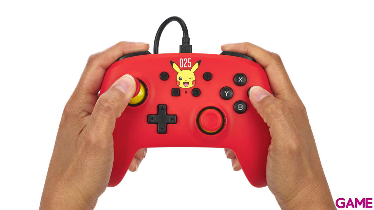 Controller con Cable PowerA Laughing Pikachu -Licencia oficial--5