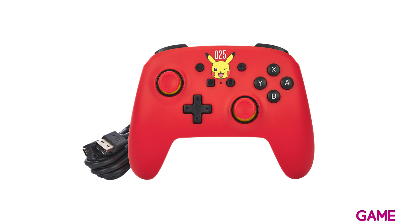 Controller con Cable PowerA Laughing Pikachu -Licencia oficial--8