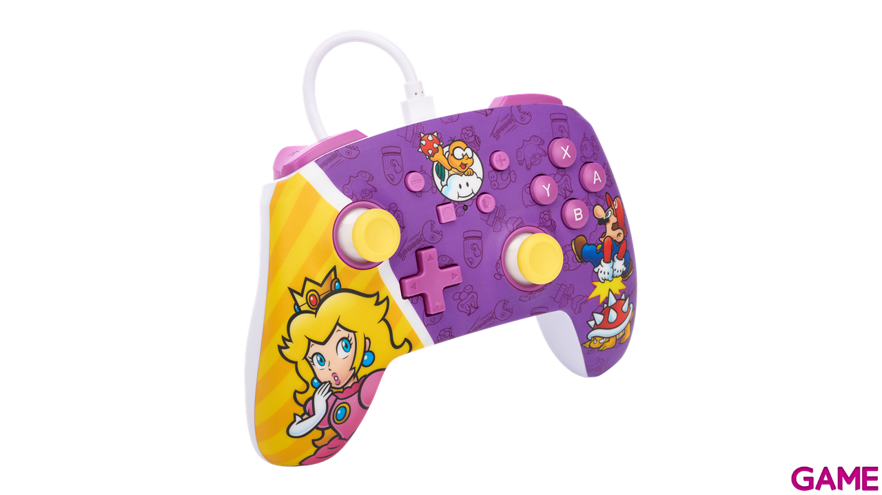 Controller con Cable PowerA Princess Peach -Licencia oficial--9