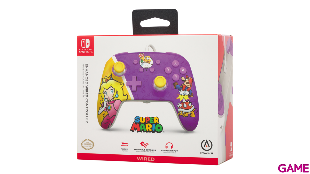 Controller con Cable PowerA Princess Peach -Licencia oficial--15