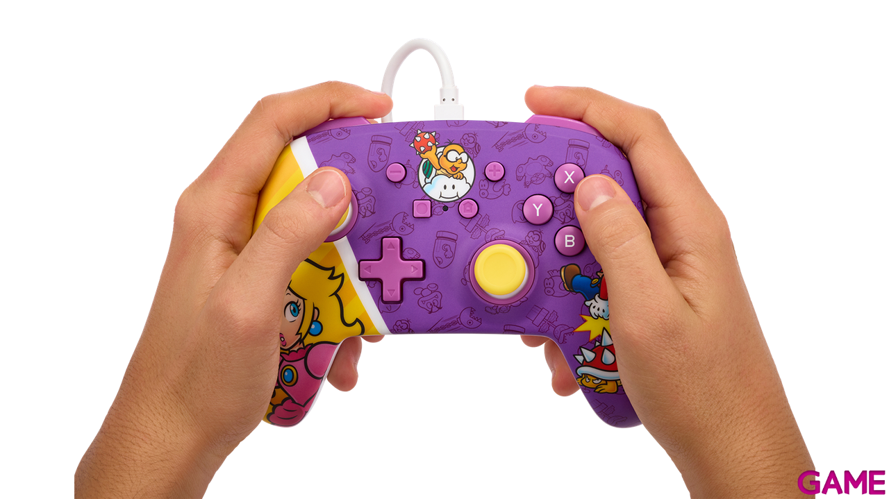 Controller con Cable PowerA Princess Peach -Licencia oficial--5