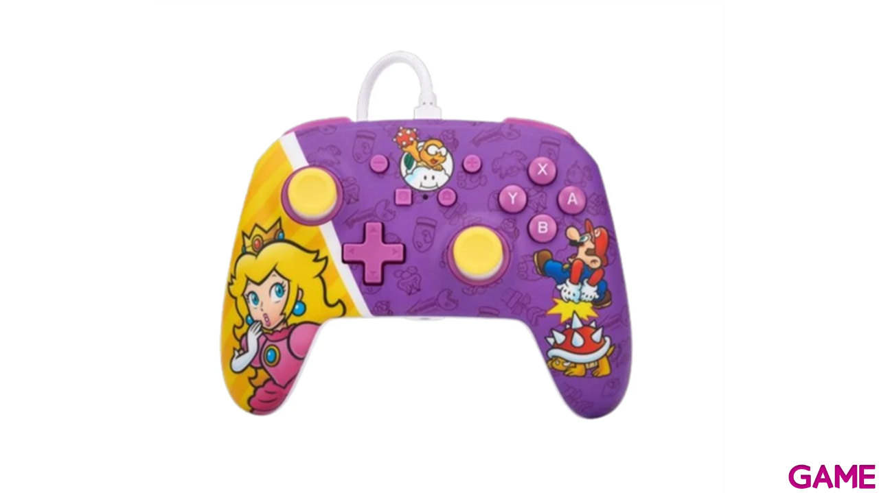 Controller con Cable PowerA Princess Peach -Licencia oficial--2