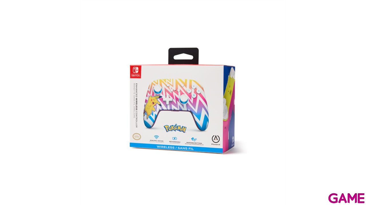 PowerA Vibrant Bluetooth Pikachu - Licenciado Nintendo - Switch - Controller-2