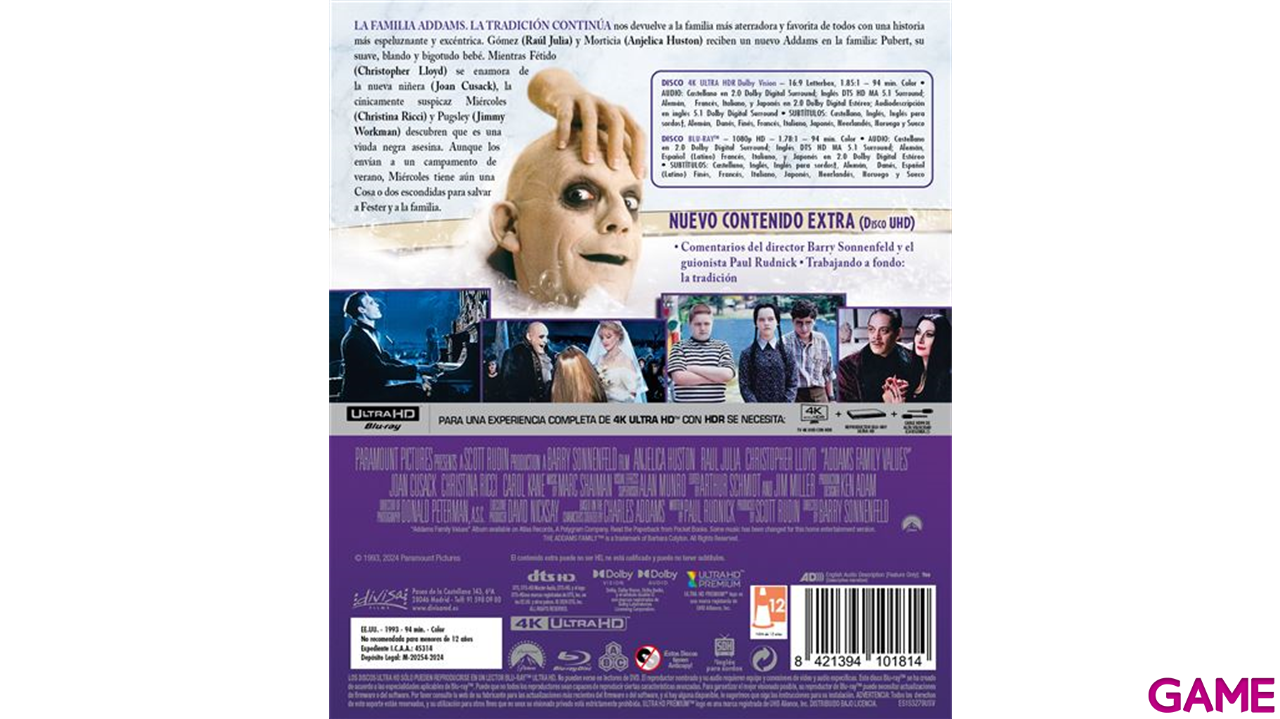 La Familia Addams La Tradición Continua 4K + BD-1
