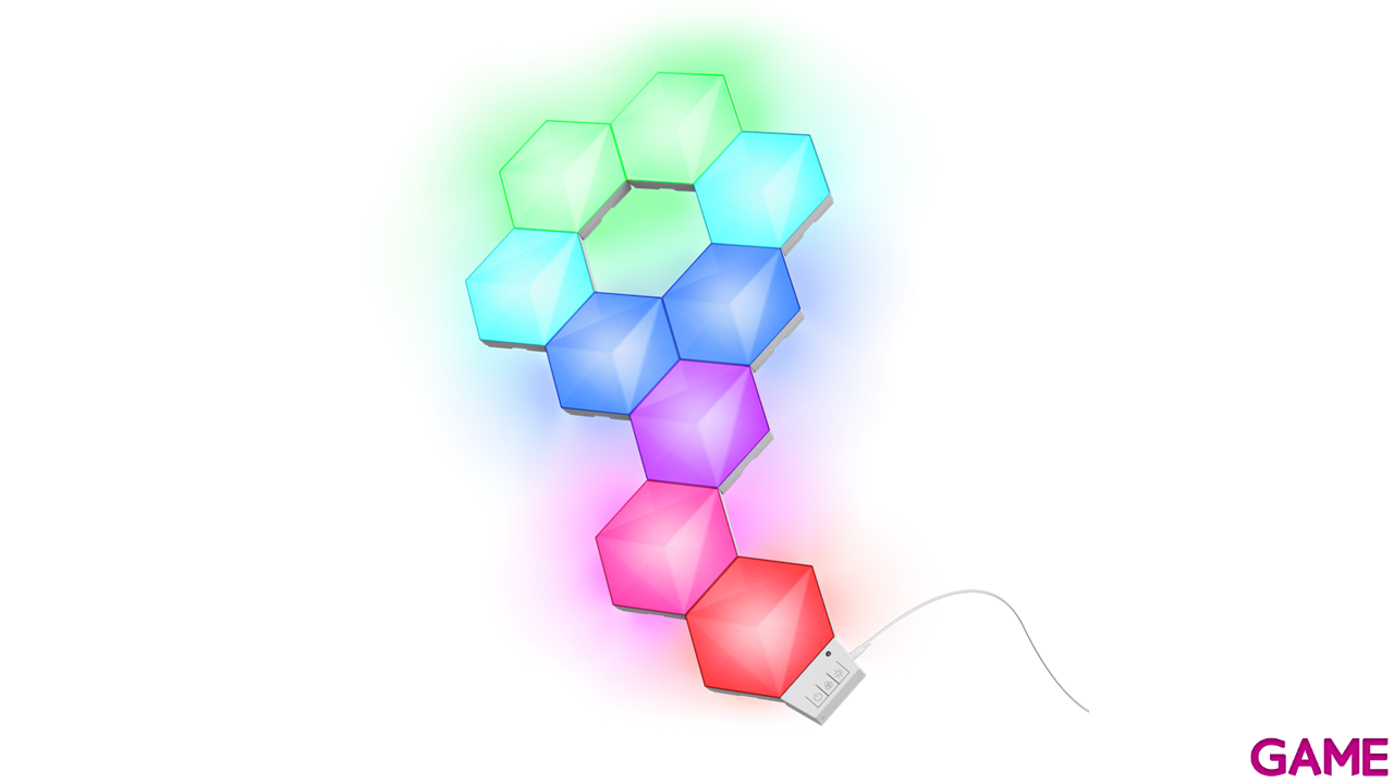 GXTrust VYBZ RGBIC LED Hexagon Panels 3Uds - Iluminacion-1