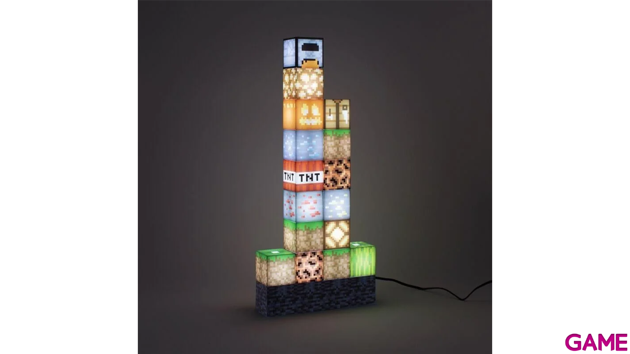 Lámpara Minecraft Bloques de construcción de 30 cm-2