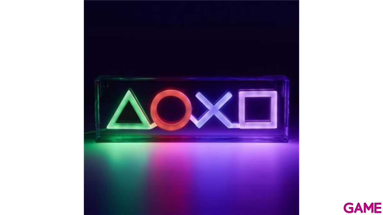 Lampara de pared Playstation LED Neon Light de 30,5 cm-2