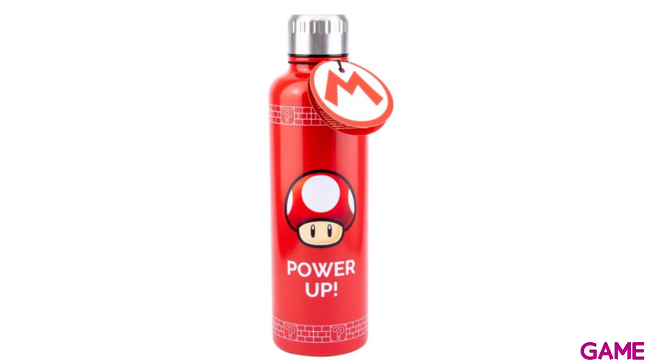Botella metálica Super Mario Power Up de 600 ml-0