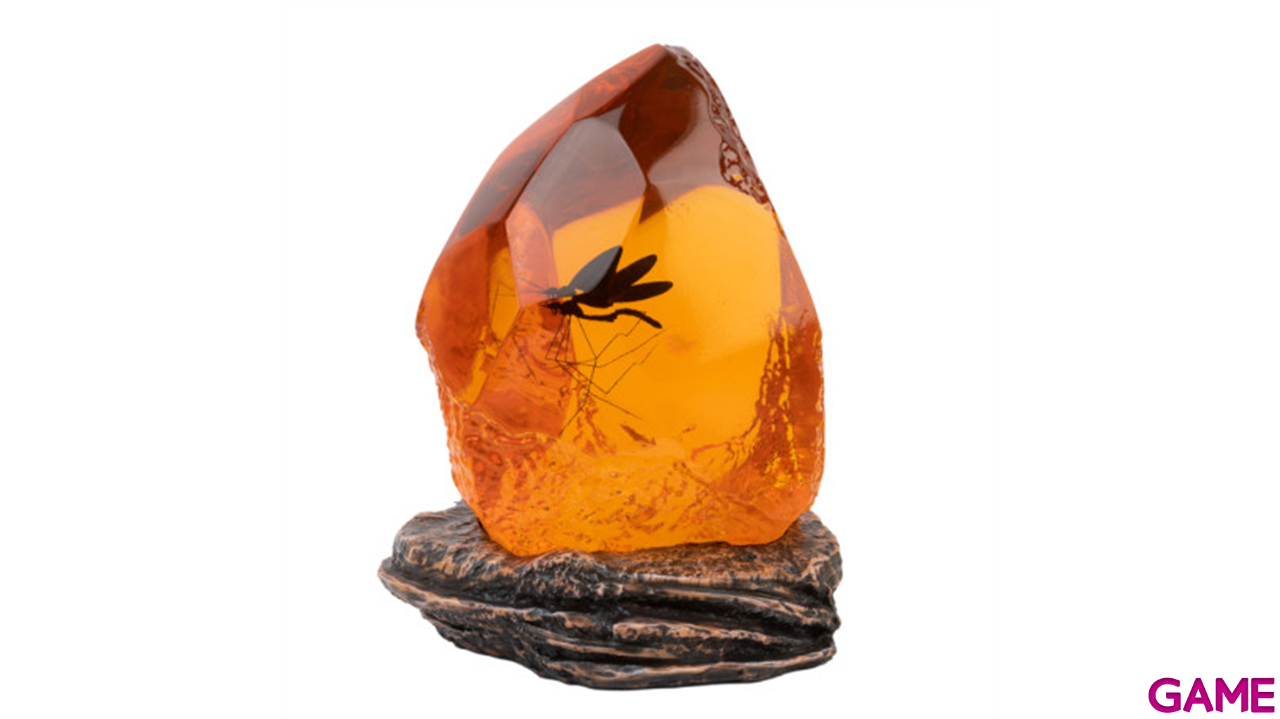 Lampara Jurassic Park Piedra de Ambar con mosquito-3