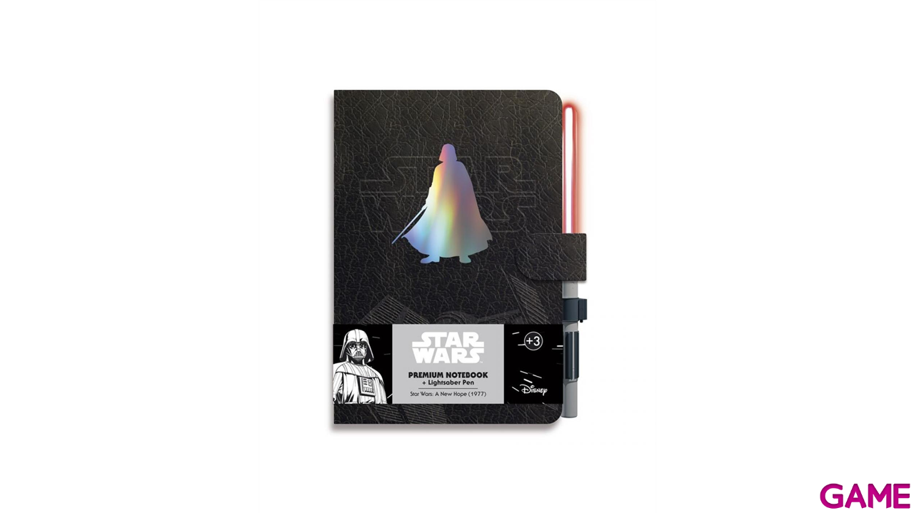 Cuaderno premium A5 con boligrafo sable de luz STAR WARS DARTH VADER-0
