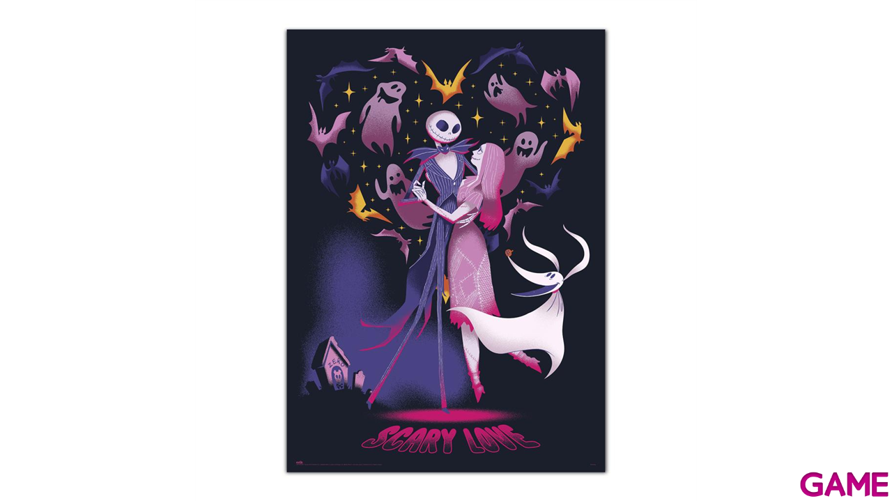 Poster luminiscente en la oscuridad Disney Pesadilla antes de Navidad 50 x 70 cm-1