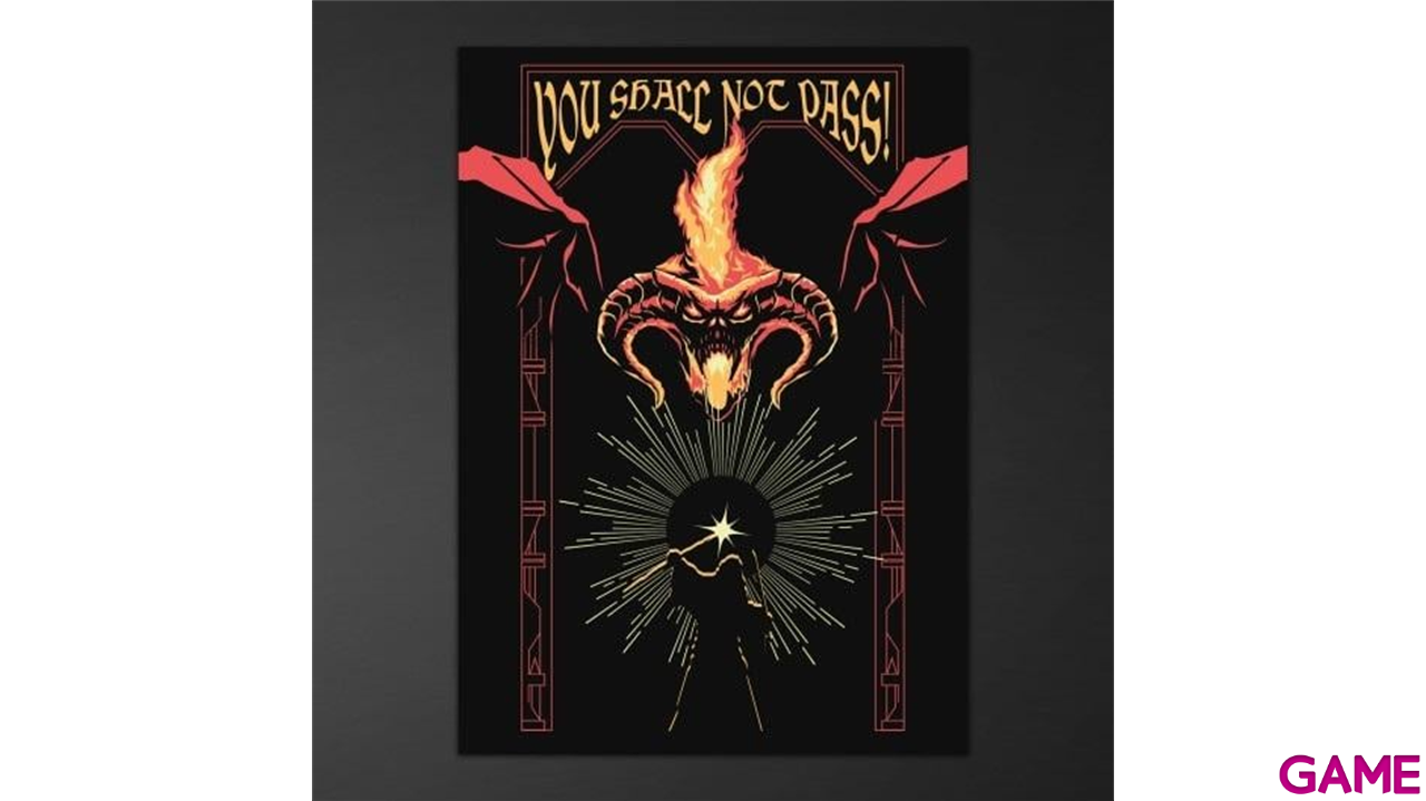 Poster luminiscente en la oscuridad El Señor de los anillos Balrog 50 x 70 cm-0
