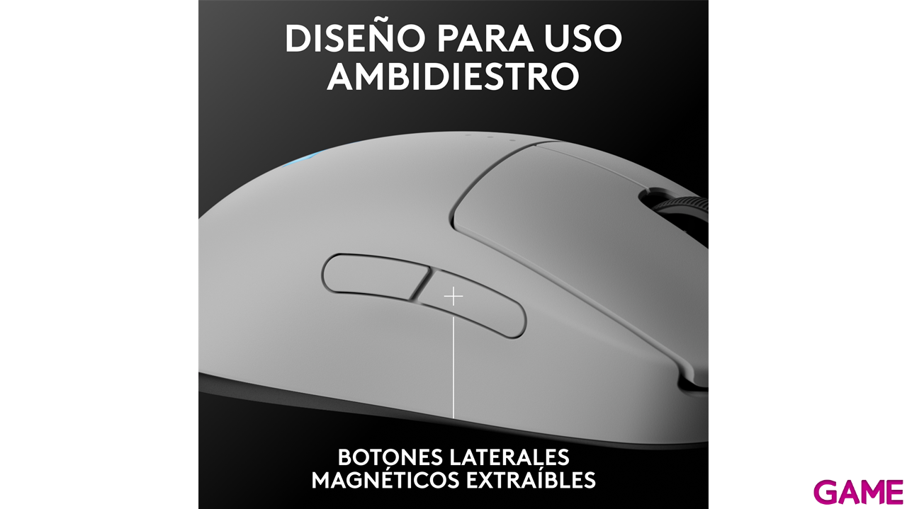 Logitech G PRO 2 Lightspeed blanco - Raton Gaming-4