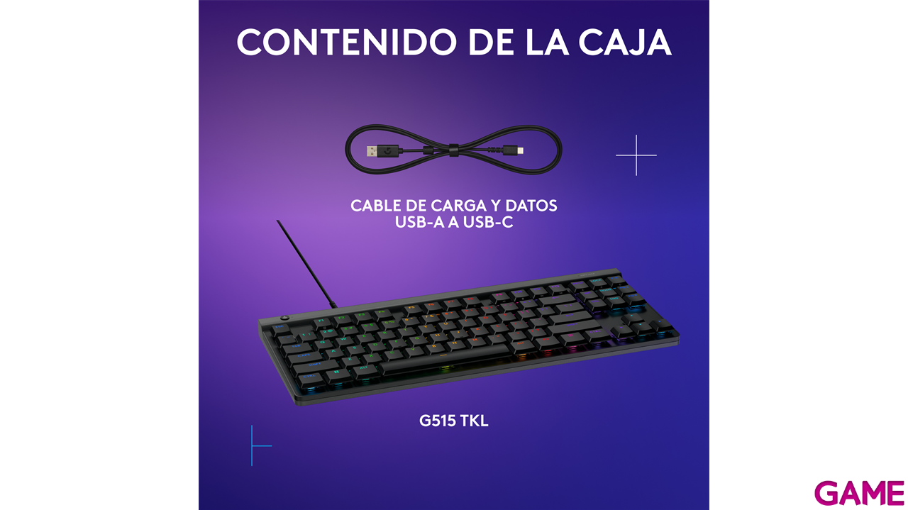 Logitech G515 TKL Cinderella CDM Mix  Model Spanish Layout - Teclado Gaming-2