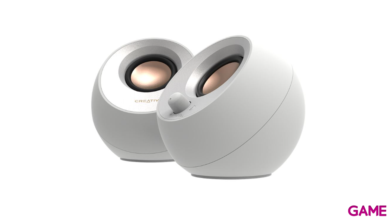 Creative Pebble V3 Bluetooth 2.0 16w Blanco - Altavoces-2