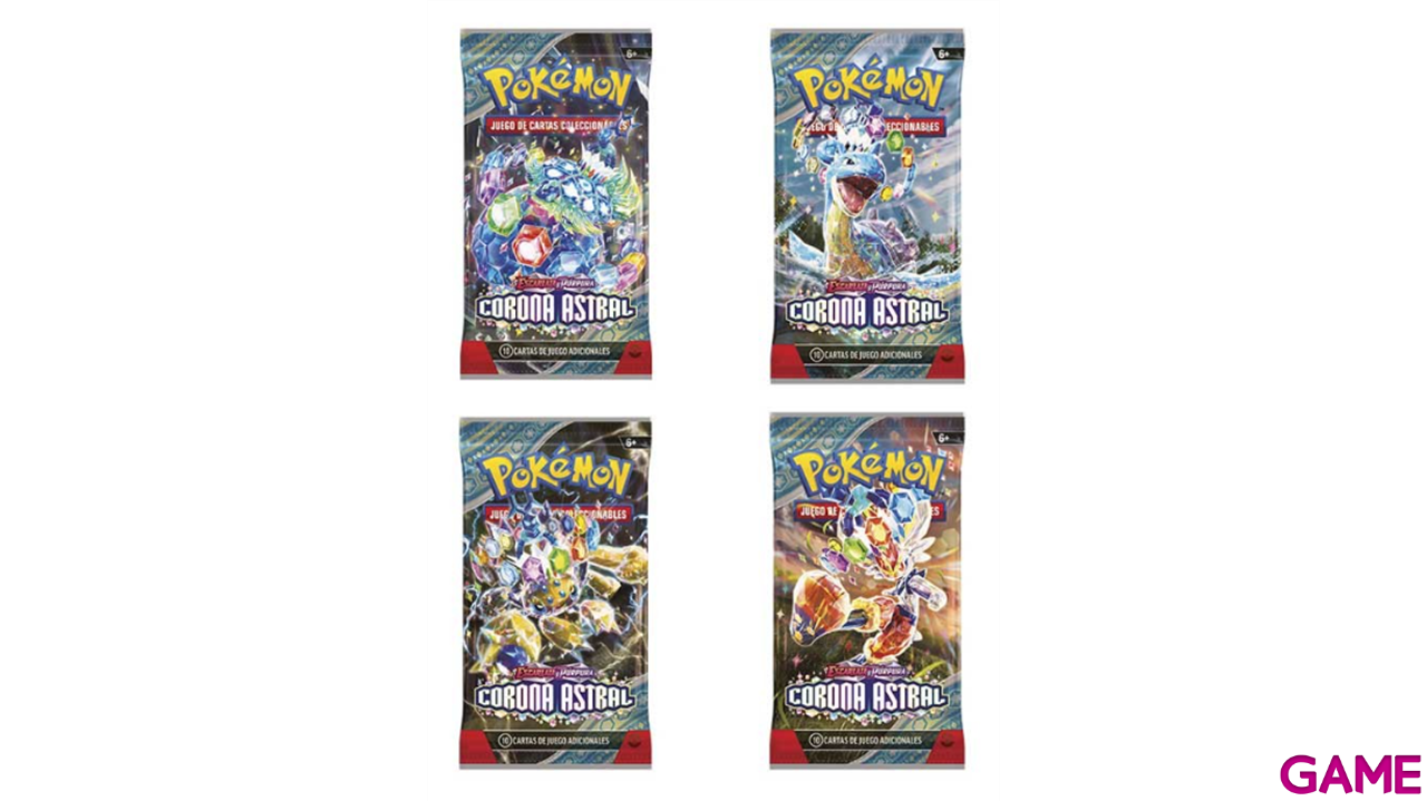 Sobres de cartas Pokemon Escarlata y Purpura Corona Astral (Castellano)-0