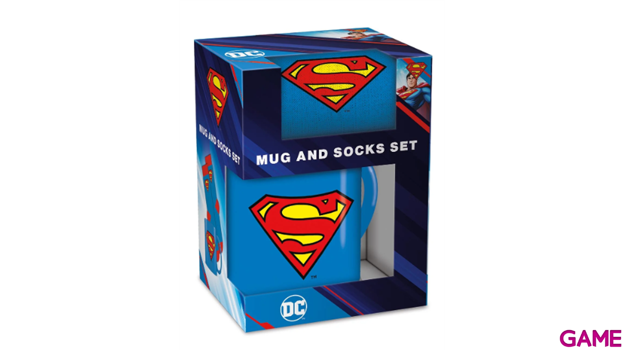 Caja Regalo Superman + Calcetines talla 41-45-0