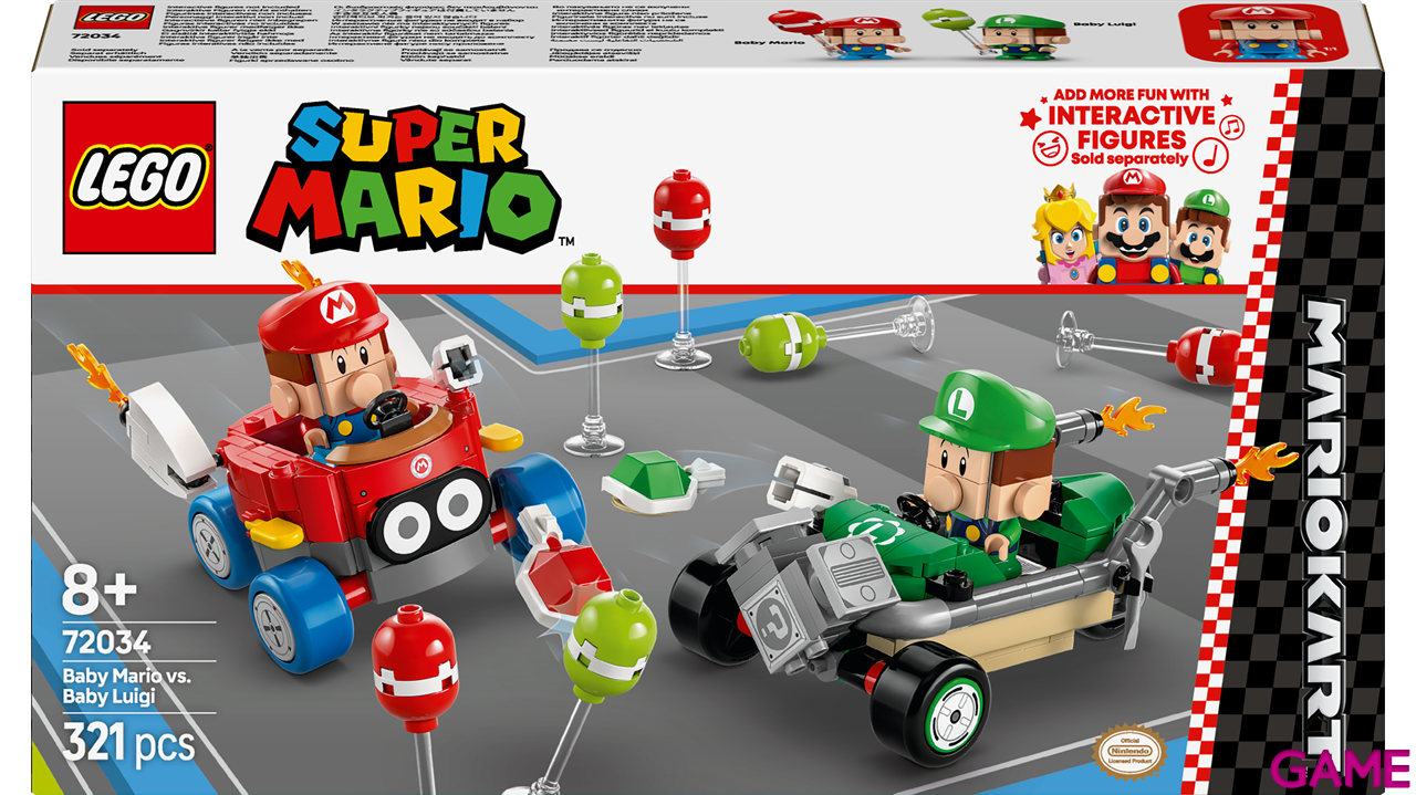 LEGO Super Mario Kart: Bebé Mario vs. Bebé Luigi 72034-1