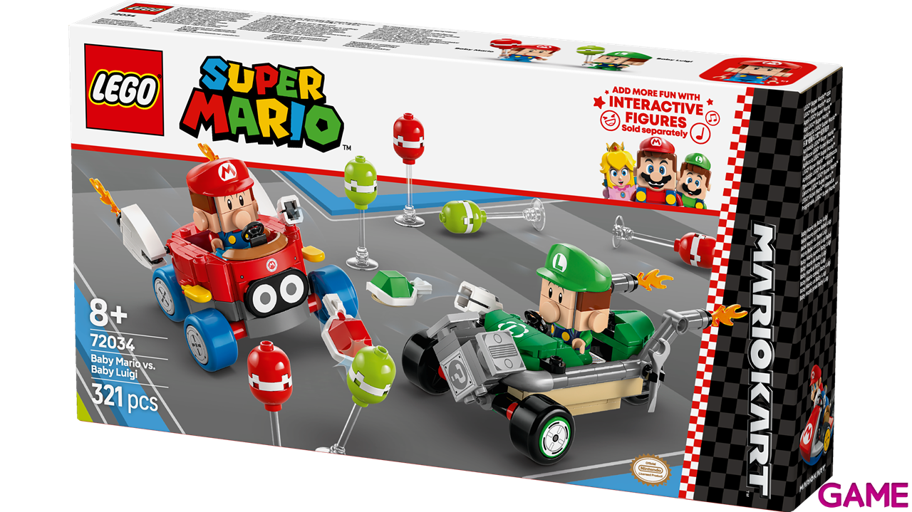 LEGO Super Mario Kart: Bebé Mario vs. Bebé Luigi 72034-3