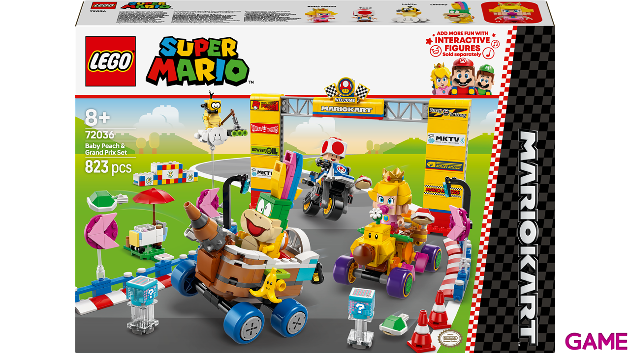 LEGO Super Mario Kart: Set Bebé Peach y Grand Prix 72036-4